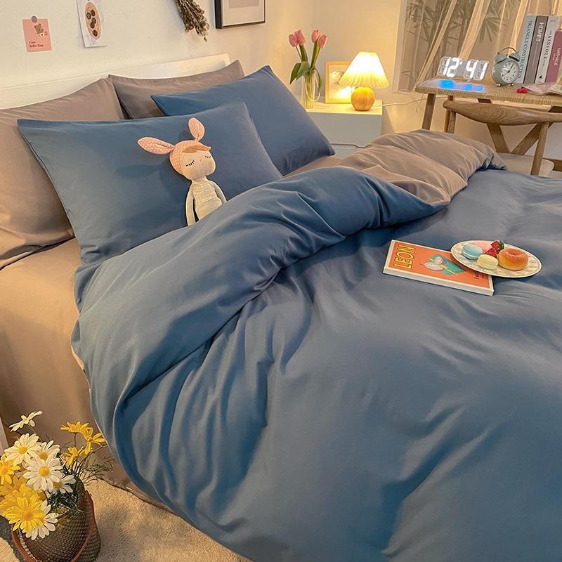 芦荟棉床上用品四件套床单被套1.21.5单人三4件套1.82.0m厂家