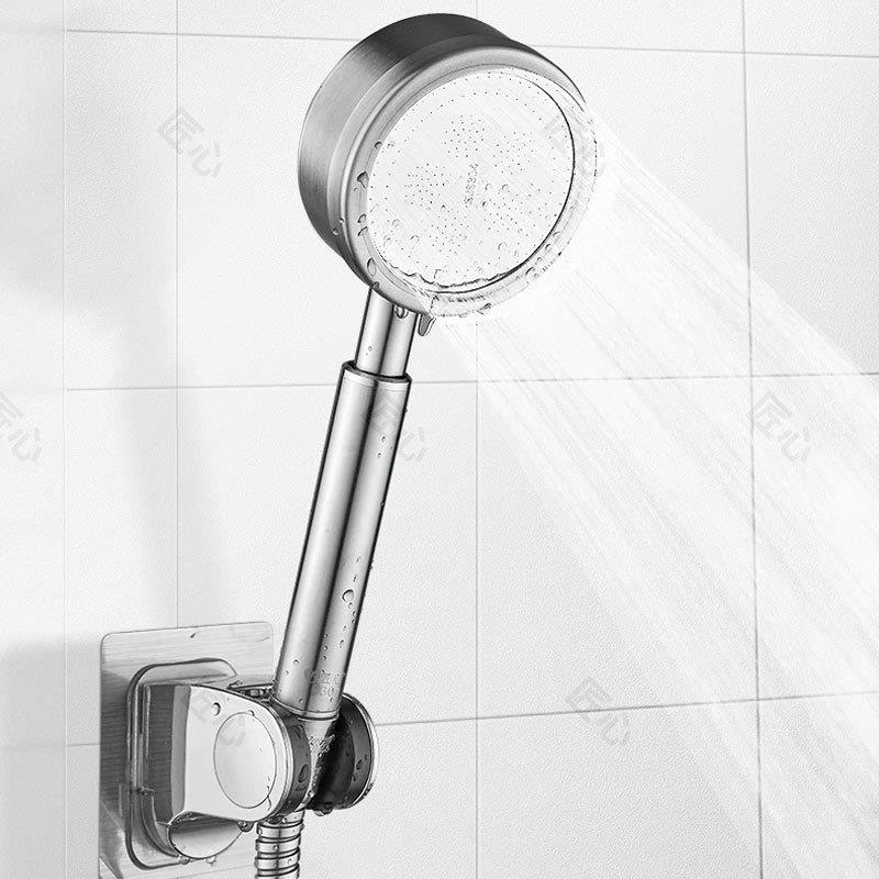 增压淋浴喷头304不锈钢套装家用加压洗澡浴霸室电热水器龙头花洒