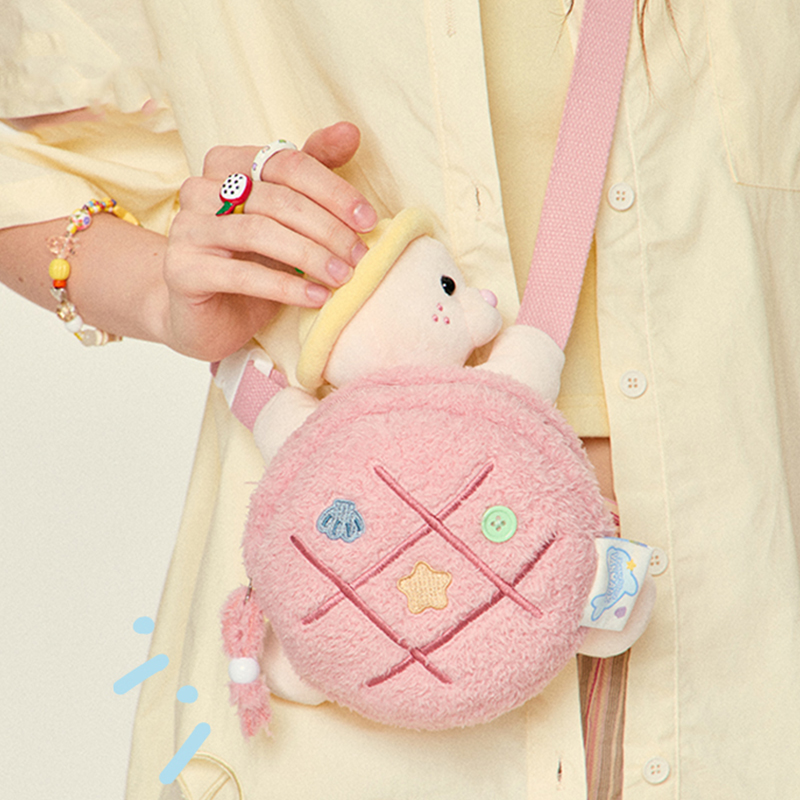 出走VANWALK乌龟儿童斜挎包毛绒