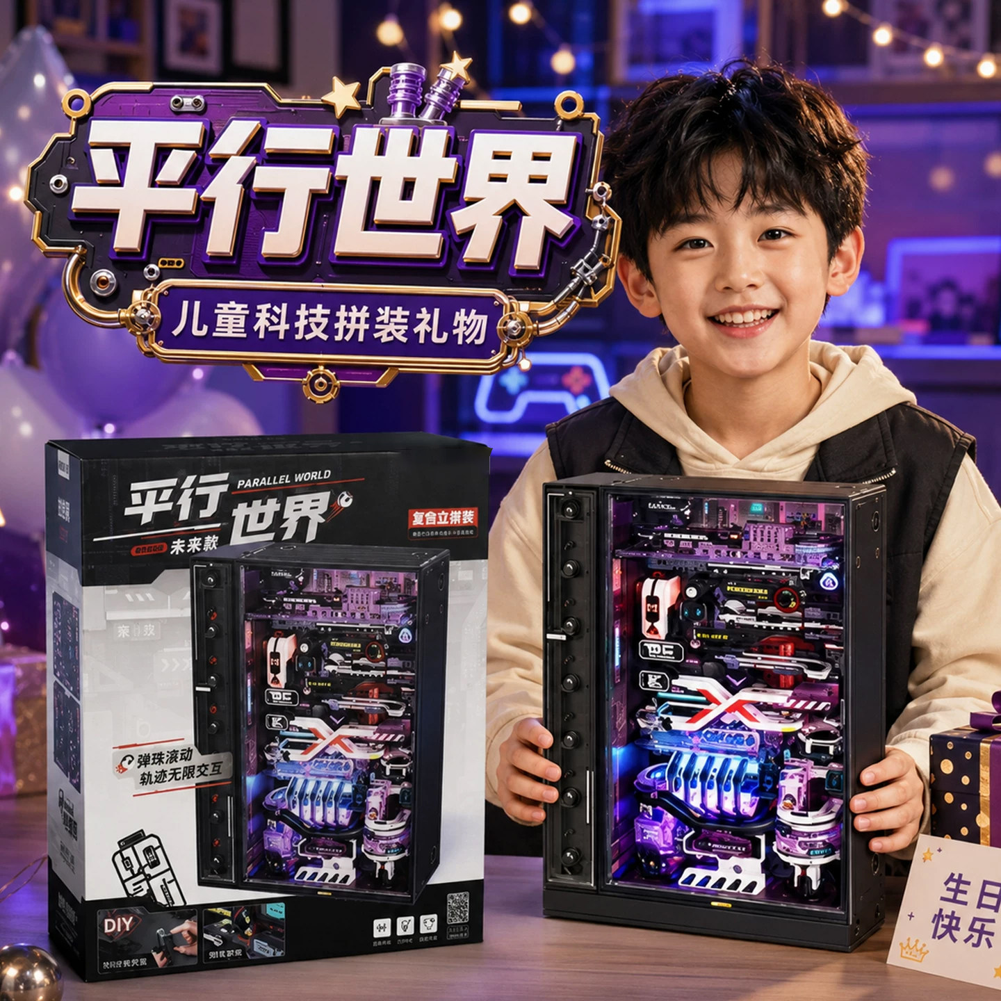 儿童生日礼物送男孩子12岁13男生14岁手工diy玩具8惊喜创意高级感