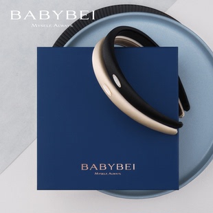 BABYBEI初贝丝丝母贝细版发箍极简气质优雅百搭高级黑色米色缎面