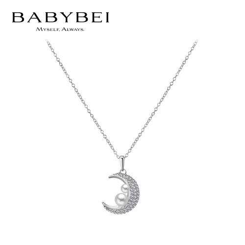 BABYBEI初贝月亮项链锁骨链