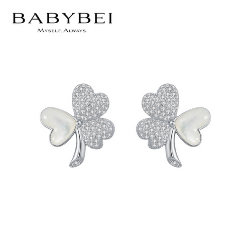 BABYBEI初贝三叶草耳钉