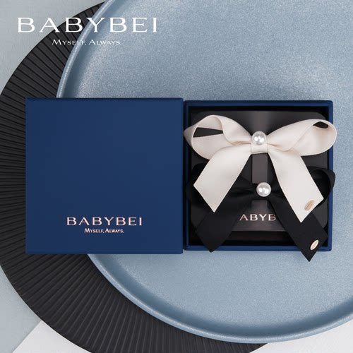 吴宣仪黄霄雲邢菲同款BABYBEI初贝织织珍珠大号鸭嘴夹优雅蝴蝶结