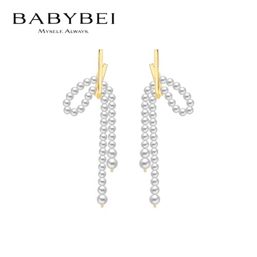 BABYBEI初贝丝带耳坠耳夹