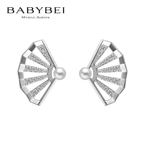 BABYBEI初贝折扇耳钉耳饰