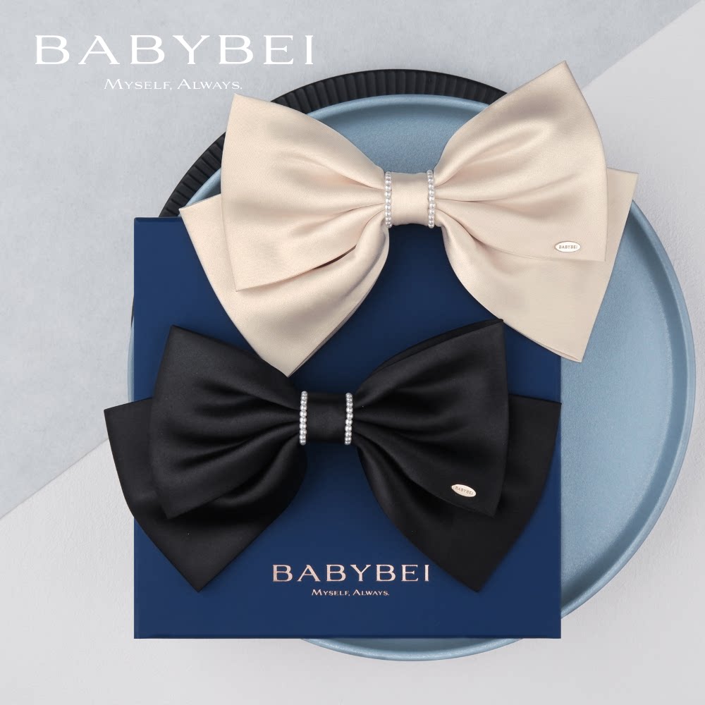 BABYBEI初贝丝丝珍珠大号弹簧夹图片