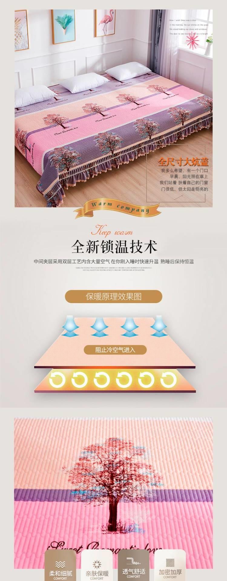 Tatami trải giường một giường váy cộng với lớn nhung pha lê trải giường lớn chăn lớn chăn quilt tấm flannel - Trải giường drap giường hàn quốc