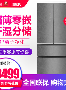 容声 BCD-518WKM1MPGZA 零嵌变频法式蓝光养鲜多门冰箱灰色等级机