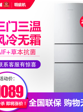 容声 BCD-249WD1N 家用三门冰箱风冷无霜节能静音249升等级机