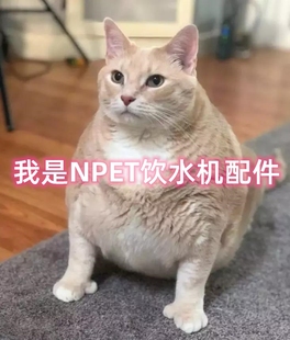 NPET宠物饮水机配件圆形方形透明款 水泵可调水流耐干烧自动循环水