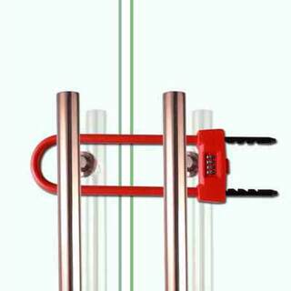厂销双开推拉门办公室玻璃门锁型锁密码锁商铺防盗锁双门插锁形