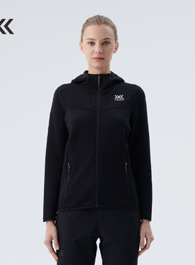 X-BIONIC 旷野行云连帽开衫 户外中层抓绒保暖连帽外套女22720