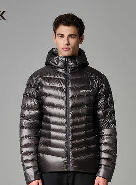 X-BIONIC 旷野轻量连帽羽绒服男 800蓬鹅绒秋冬防寒内胆24687