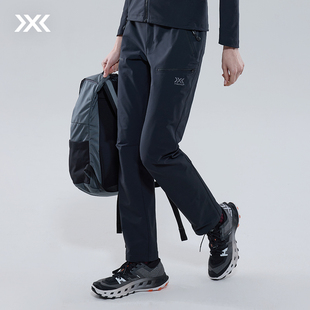 防泼水耐磨弹力防风户外徒步登山长裤 风岚中量软壳裤 女 BIONIC