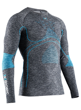X-BIONIC 聚能加强4.0男士混纺上衣 滑雪内衣跑步登山运动压缩衣