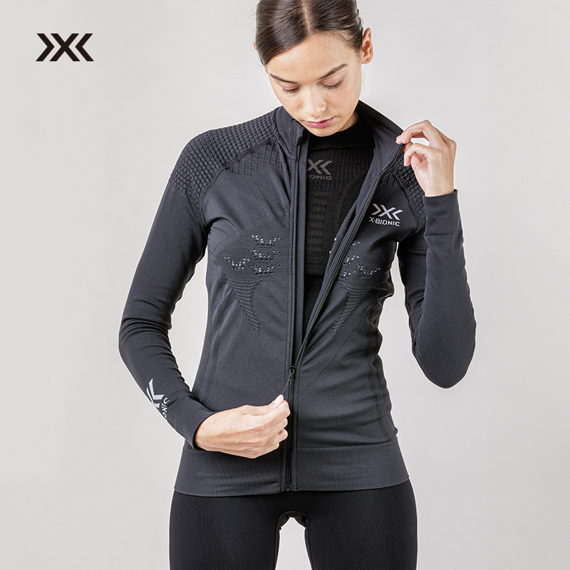 X-BIONIC 激能4.0中间层全拉链式女士运动上衣 春秋运动外套
