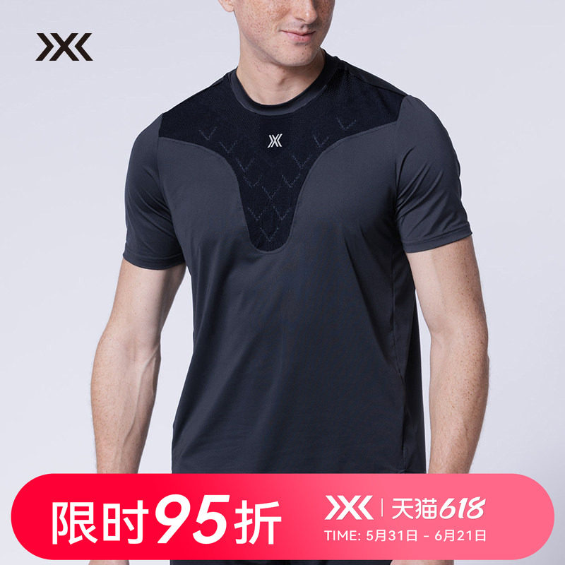 X-BIONIC 势能舒跑男士短袖上衣 控温吸湿排汗运动跑步夏季T恤