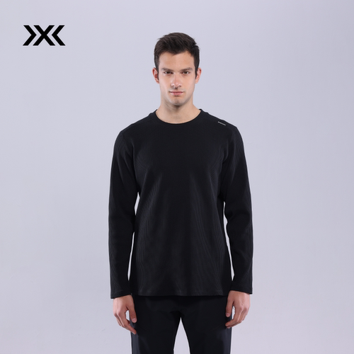 X-BIONIC 旷野华夫格男款长袖T恤 圆领弹力卫衣打底衫春夏 24917N