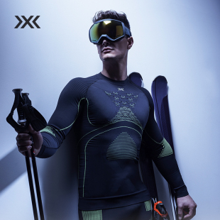 保暖控温排汗压缩衣袜 聚能加强4.0男滑雪压缩衣套装 bionic