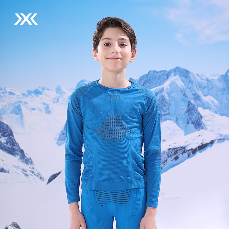 儿童排汗内衣滑雪上衣排汗