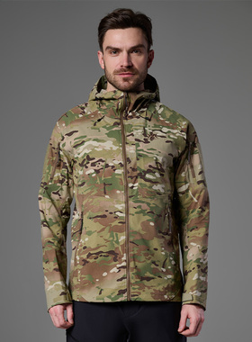 X-BIONIC 战神战术轻量风衣MC户外夹克修身军迷耐磨迷彩男24043