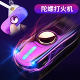 Неоновый гоночный автомобиль для пальца, крутящийся волчок, ветрозащитная креативная зажигалка с usb-зарядкой, популярно в интернете