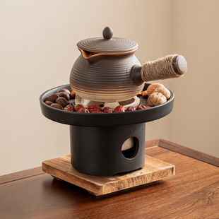 围炉煮茶罐罐壶烤奶茶家用户外老式烧烤火炉子取暖炉煮茶壶可干烧