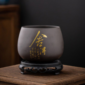 包邮 特价 清仓兰草盆栽陶瓷君子兰花盆景 蝴蝶兰紫砂花盆大号带底座