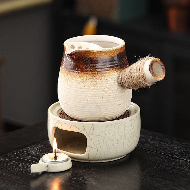 哥窑温茶炉蜡烛小火炉围炉煮茶罐罐茶壶保温底座加热提香器温茶器,餐饮具,煮茶炉,淘宝优惠券,粉丝福利购,淘宝优惠卷