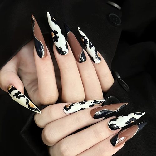 纯手工渐变豹纹穿戴甲