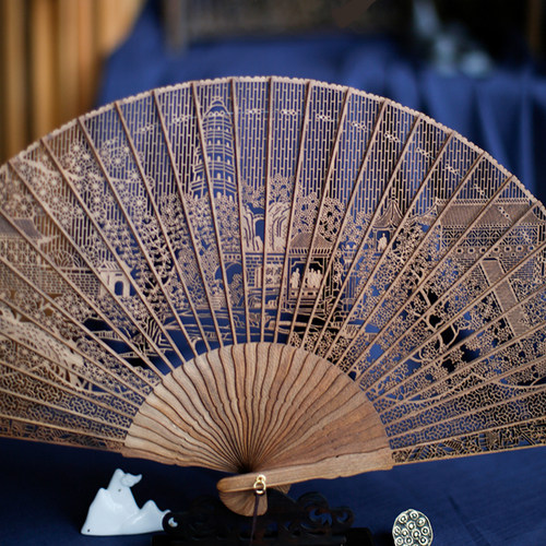 新中式园林文创礼品扇子