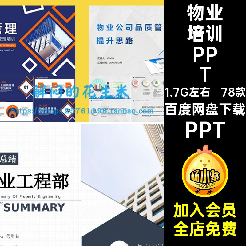 档案管理年终总结课件PPT78款服务物业品质培训客服成品保安模板