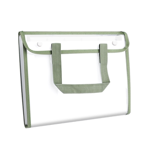 A4手提文件夹试卷收纳袋多层大容量小学生专用手拎式透明风琴包卷子收纳册整理神器初中高中书本袋科目分类袋