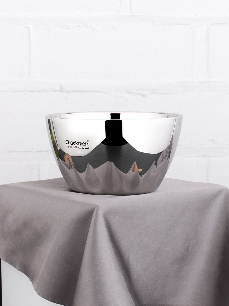 chockmen卓德铭18/10不锈钢加厚双层隔热防烫吃饭碗宝宝辅食汤碗