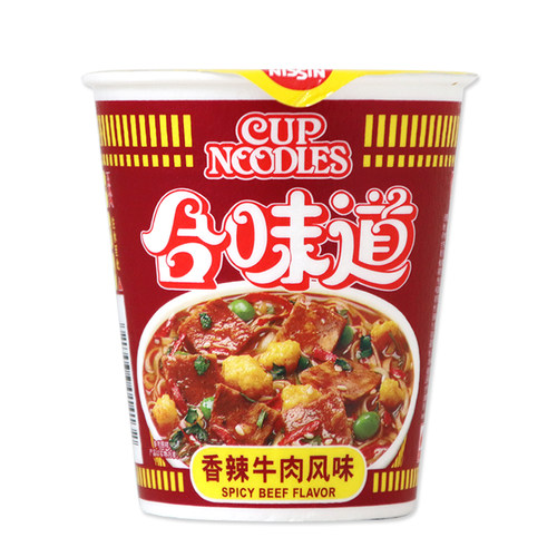 日清牛肉风味开杯乐油炸方便面
