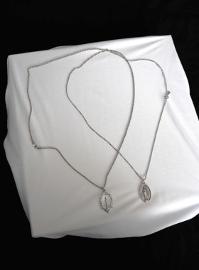 纯银盒子链麻花链精致简约项链