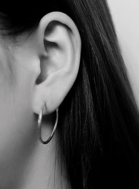 从不睡觉 九二五银耳环 纯银原创设计werkstatt munchen风格个性