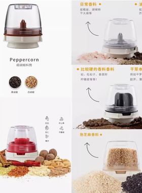 finamill电动香料研磨器料仓配件底盘托盘海盐黑胡椒粒咖啡豆