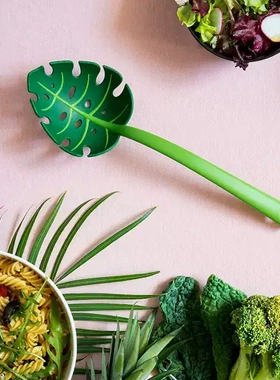 正品以色列Ototo丛林漏勺Jungle叶子调羹捞面蔬菜滤汤火锅勺汤勺