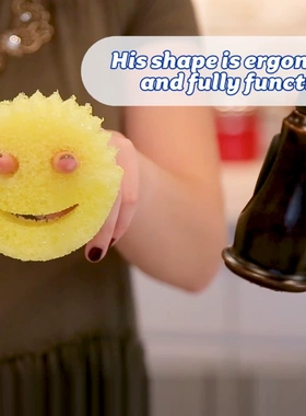 美国Scrub Daddy笑脸经典老爸魔力清洁擦厨房去污擦锅海绵洗碗擦