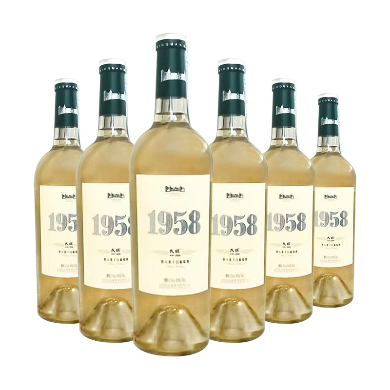 民权葡萄酒红酒贵人香1958干白葡萄酒12.5度快递箱装