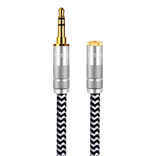 YYTCG耳机延长线电脑耳机孔加长线3.5mm公对母aux音频延长线手机连接台式音响麦克风录歌k歌用二合一转接线