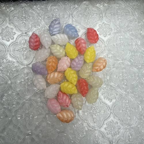 变幻紫外线变光树叶树脂手链手串手机链diy 创意散珠树脂树叶配件