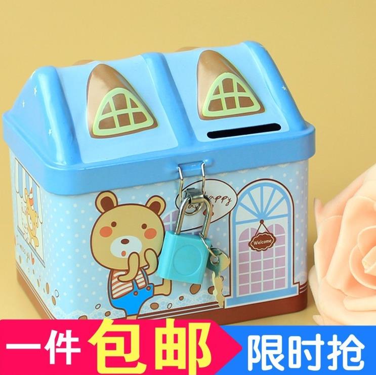 新品存钱罐可存可取儿童储蓄罐储钱罐小学生可爱纸币硬币两用2019限时2件3折