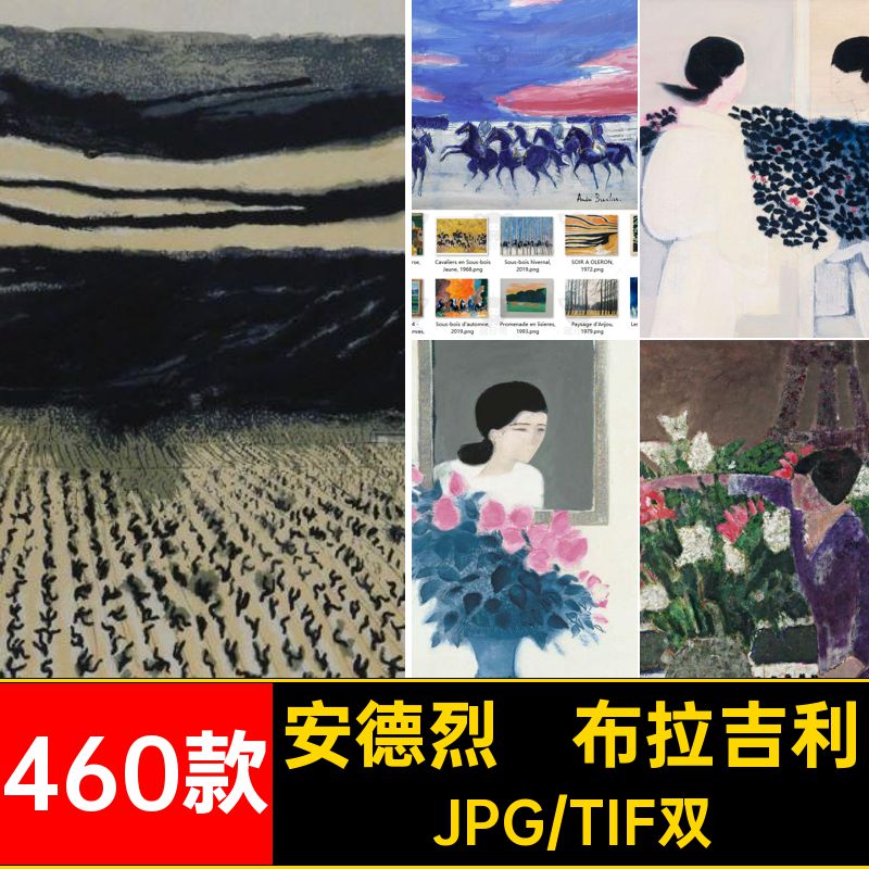 安德烈·布拉吉利绘画图集Brasilier图库图片素材法国Andre电子版