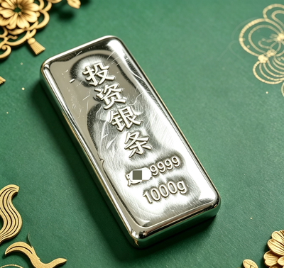 1000克实心合金银条仿真摆件