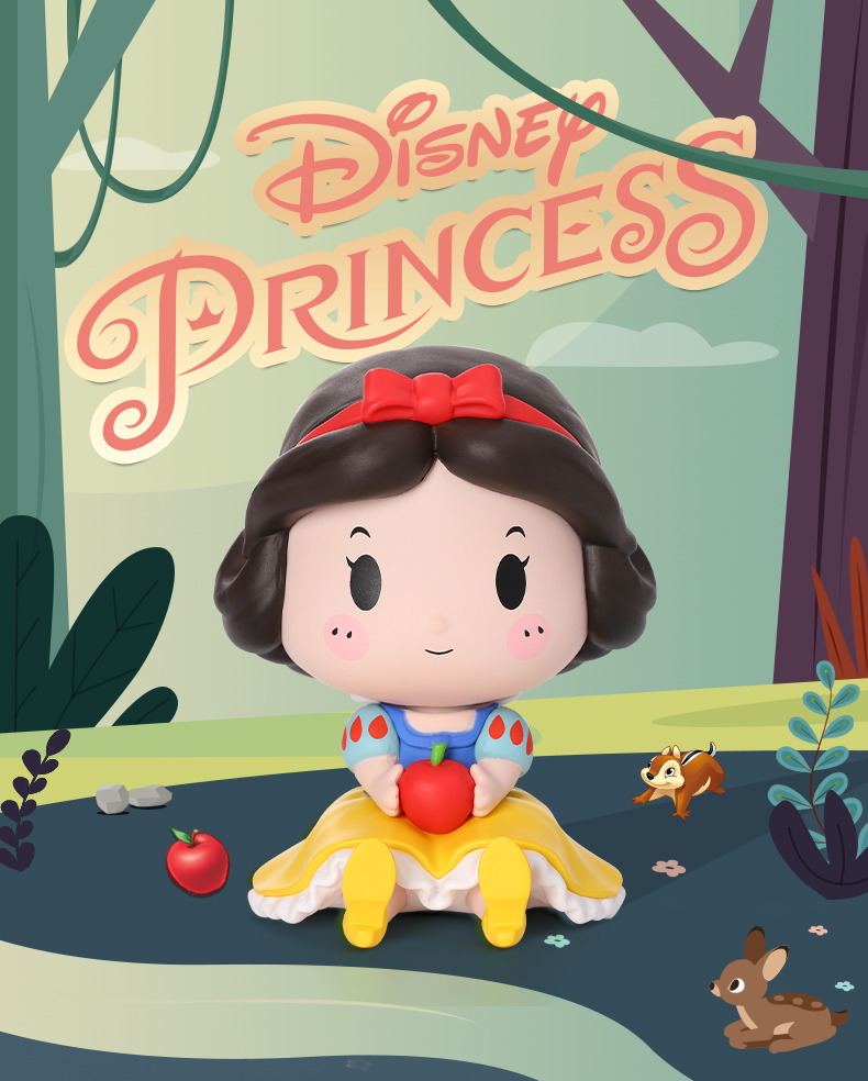 popmart泡泡玛特 迪士尼公主盲盒坐坐家族系列2手办摆件生日礼物