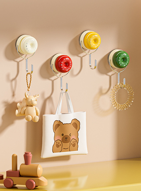 吸盘挂钩免打孔强力承重门后厨房浴室多功能壁挂式无痕浴盆挂粘钩