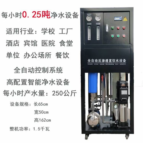 每小时0.25-T反渗透注净水设备